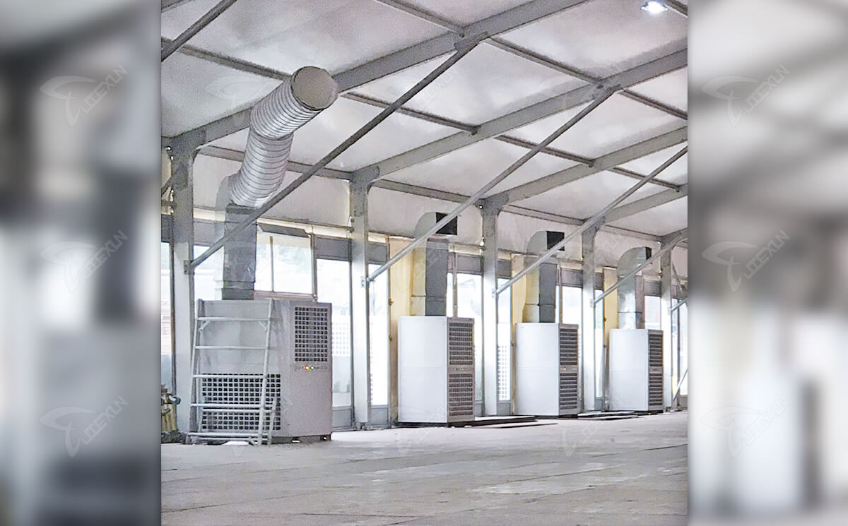 展覽帳篷空調風管效果