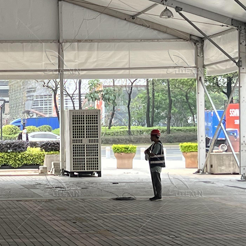 陶博會篷房空調安裝