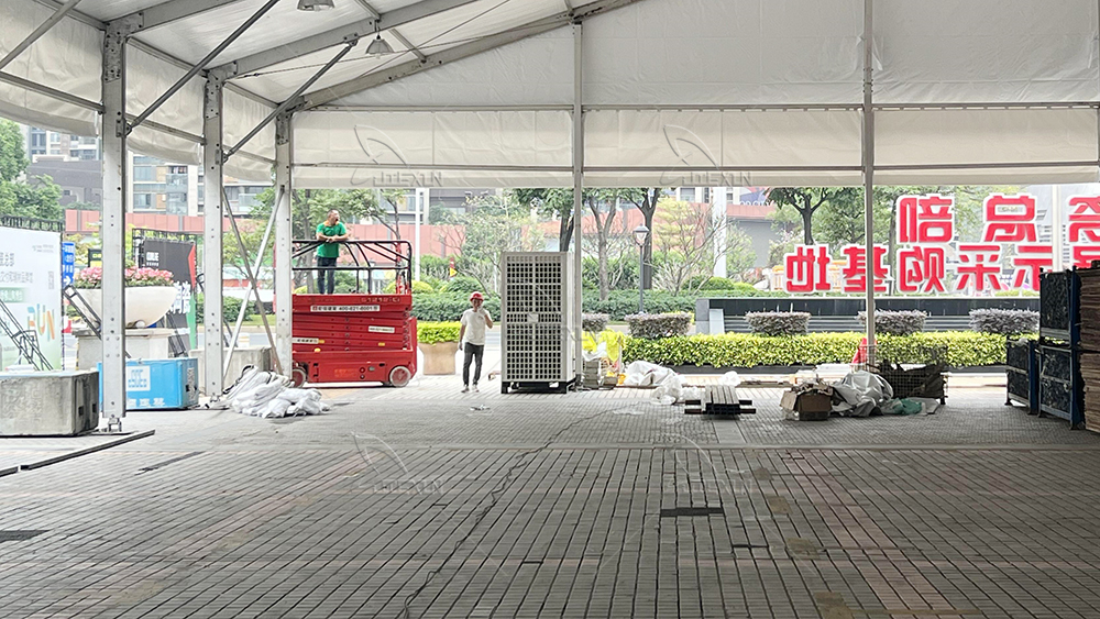 陶博會篷房空調安裝