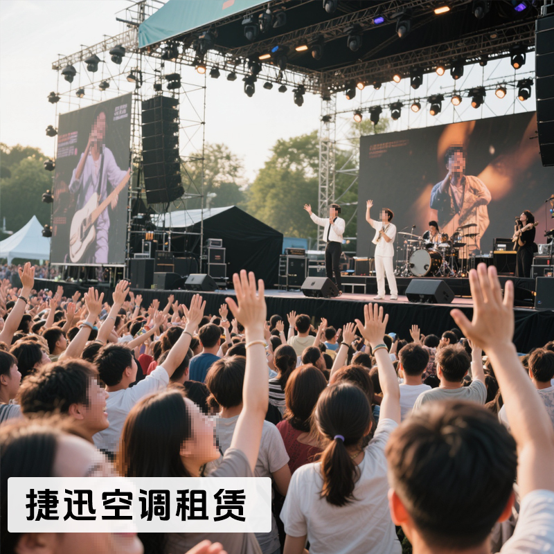 演唱會降溫空調設備租賃服務，每場演出都清涼開場