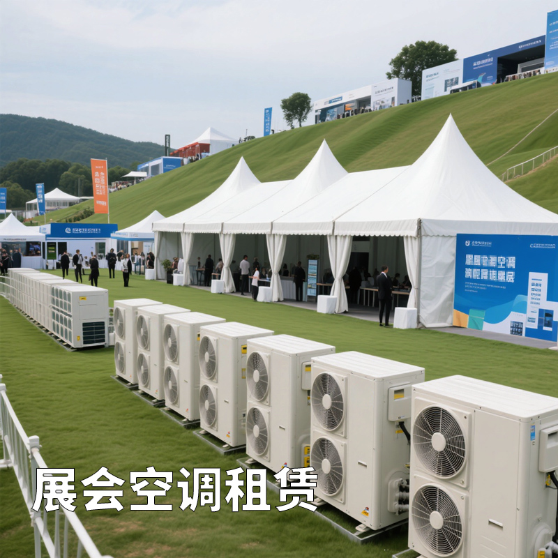 臨時中央空調(diào)租賃篷房展會制冷解決方案